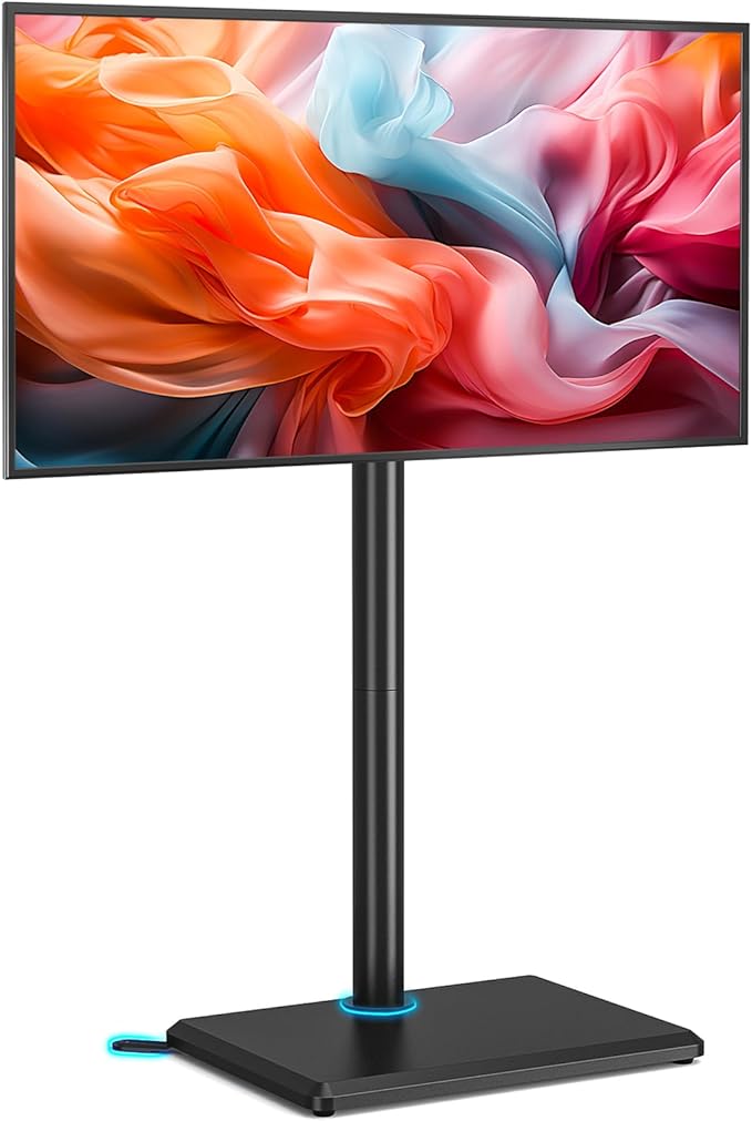 Soporte de Piso para TV 32-55" | Altura Ajustable | Giro 35° | VESA 400x400