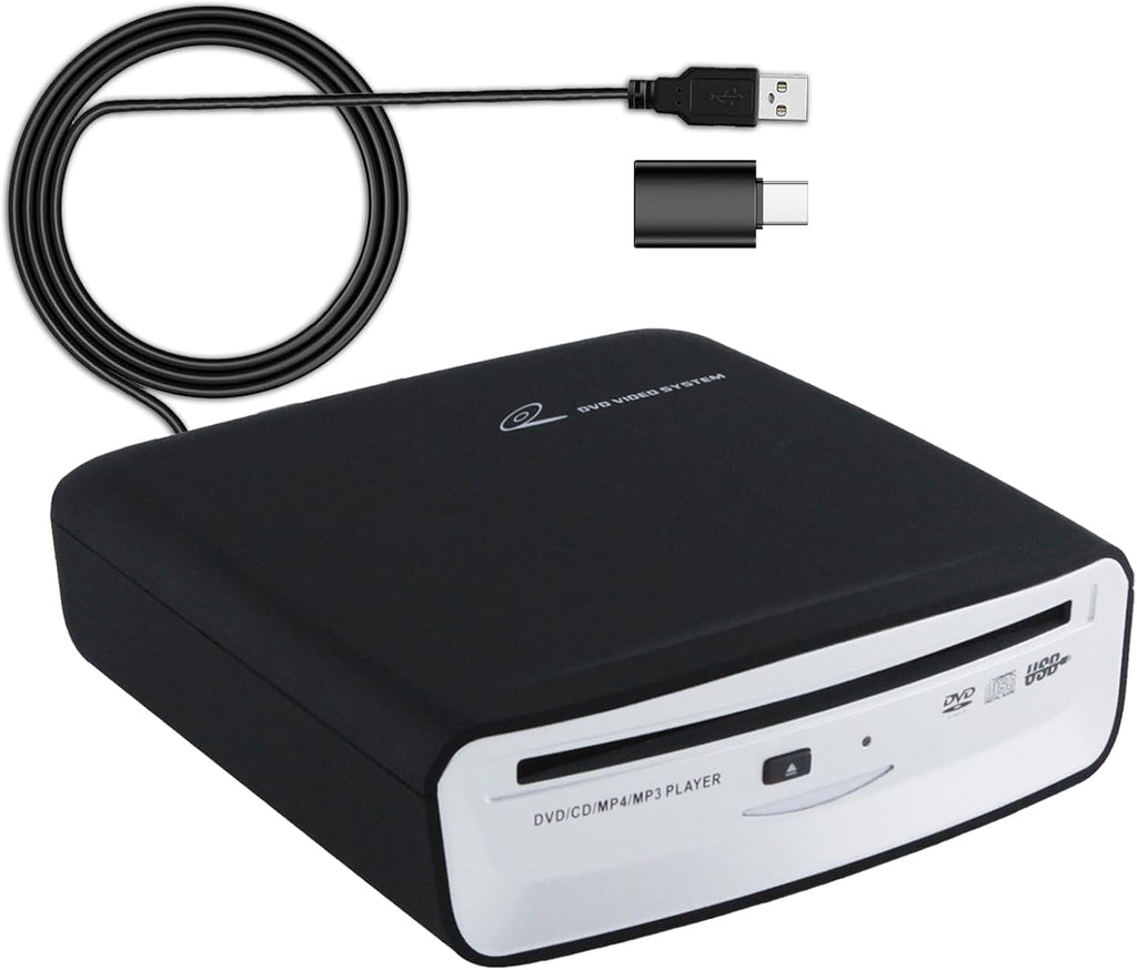 OAUW USB External Car Universal CD Player USB Connection Portable CD Player for Car Android Navigation/TV/MacBook pro/Laptops Desktops with Plug and Play