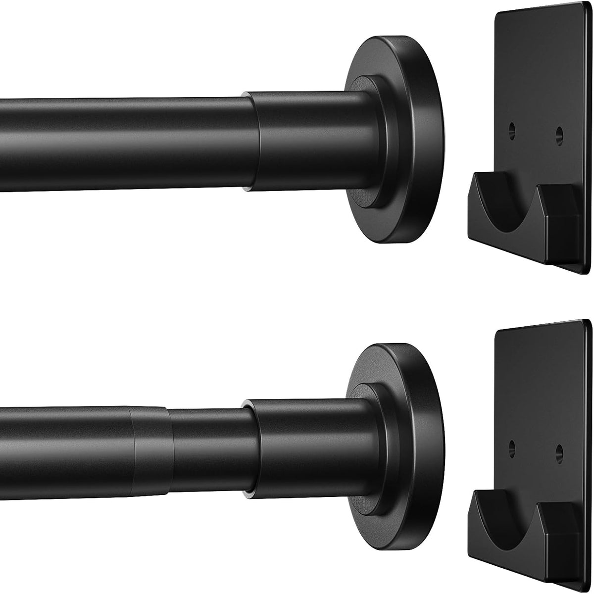 Barra de Ducha CorkLatta Negro Mate – 1 Barra Únicamente, Sin Accesorios de Pared Incluidos