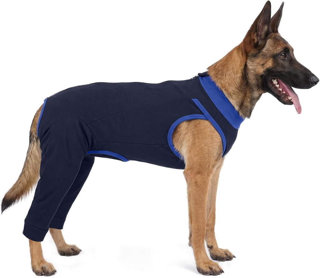 Traje de recuperación Lelepet para patas traseras de perros, pantalones para perros para evitar que se laman, manga para lamer las patas traseras y el abdomen de los perros, manga para patas de perros para evitar que se laman