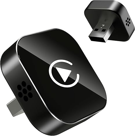 iGENJUN Adaptador CarPlay Inalámbrico 2026 – Diseño Mini, Plug & Play USB/USB-C, Conexión Rápida y Estable para iPhone y Android