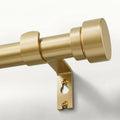 Barras para cortinas Oneach Gold para ventanas de 66 a 120 pulgadas, barra de 1 pulgada de longitud ajustable, juego de barras de metal resistentes para cortinas, para exteriores, dormitorio, cocina, sala de estar