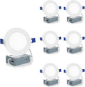 Meconard Pack 6 Luces LED Empotradas 4 Pulgadas con Caja de Conexion | 5 Temperaturas Seleccionables, 9W=75W 750LM, Regulables ETL