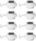 Luces Solares LED para Canaletas y Exteriores FALOVE – Pack de 8 Impermeables sin Instalación Eléctrica