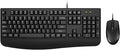 EDJO Combo Teclado y Mouse con Cable – 104 Teclas, Ergonómico, Plug & Play