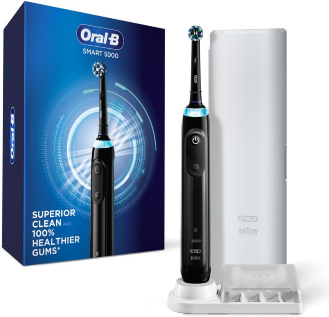 Cepillo Dental Eléctrico Recargable Oral-B Pro 5000 SmartSeries | Con Bluetooth | Edición Negra