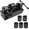Kit de herramientas Hlplenn para la instalación de racores en mangueras de 4AN a 12AN, herramienta universal para el montaje de mangueras y herramienta para la extracción de racores de línea de combustible con 6 matrices (4, 6, 8, 10, 12AN) - Compatible