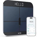 Wyze Smart Scale X – Báscula Inteligente Digital | Peso, IMC, Grasa, Masa Muscular y Ritmo Cardíaco | Sincroniza con Apps | Negra