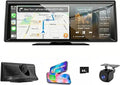 Apenet CarPlay Screen 8.1" con Dash Cam 2K y Cámara de Reversa 1080P