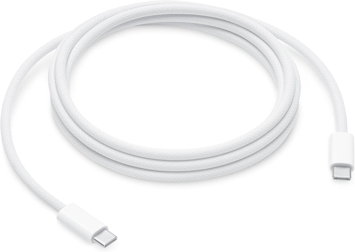 Cable USB-C a USB-C Tejido Apple 240W – 2 Metros para Carga Rápida de iPhone, iPad y MacBook