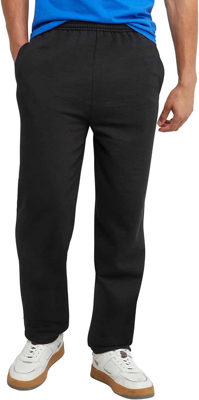 Talla L - Hanes EcoSmart - Los mejores pantalones deportivos para hombre, pantalones atléticos y de descanso con bajos ajustados