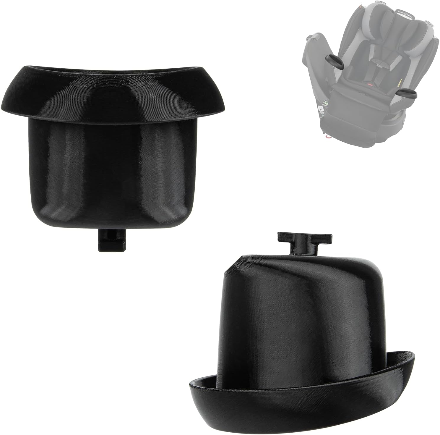 2-Pack Replacement Cup Holder | Compatible with Evenflo Revolve360 Rotational Car Seat | Left/Right/Symmetric Drink Holders | Durable & Easy Installation
