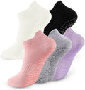 Calcetines de Pilates con Agarre Kepiibi para Mujer – Set de 5 Pares Antideslizantes