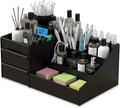 Organizador de perfumes con cajones para hombres y mujeres, soporte de colonia y organizador de maquillaje, almacenamiento de encimera de baño multicapa para cuidado de la piel, cosméticos y tocador
