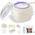⚠️ No incluye bolsa | Mini Kit de Cera Facial para Mujer, 26 Barras de Cera (3.53 oz), Calentamiento USB, Temperatura Constante, Piel Sensible, Uso en Casa y Viaje
