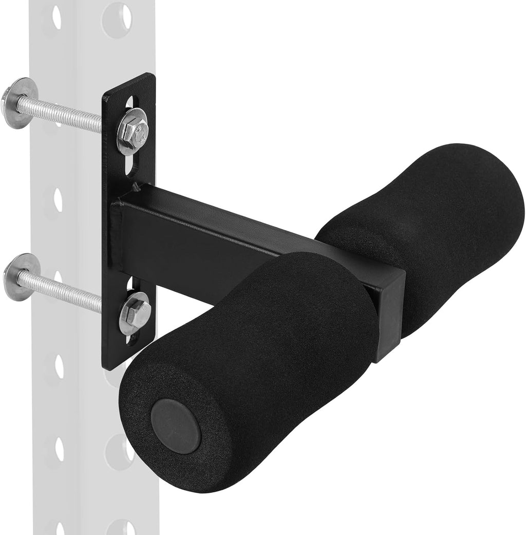 Accesorio para flexiones de isquiotibiales nórdicas, soporte para sentadillas, dispositivo de asistencia para abdominales, entrenamiento de core, sentadillas búlgaras, para jaula de potencia Power Rack