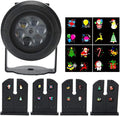 Mwrode Proyector LED giratorio de Navidad, luz ambiental de Halloween, lámpara de proyector de luz para interiores, fiesta de cumpleaños, enchufe de EE. UU., 100 a 240 V
