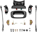 Tailgate Handle Latch Rebuild Kit, Compatible with 1999-2006 Chevy Silverado 1500 2500 3500, GMC Sierra, Replaces# 15997911 15921948 Rear Tail Gate Door Parts Gasket Bezel Lock Bolt Hinge Locking Set