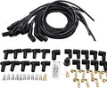 YUCHENSHLP Cables de Bujía 8.5mm Negros — Universal 135/45 Grados HEI, Compatible con Chevy, Ford, Mopar, BBC