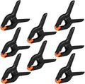 Prensas Plasticas de Resorte 10 Piezas | Clips Pequenos de Alta Resistencia 3.5 Pulgadas | para Manualidades, Fondos Fotograficos y Carpinteria (Negro)