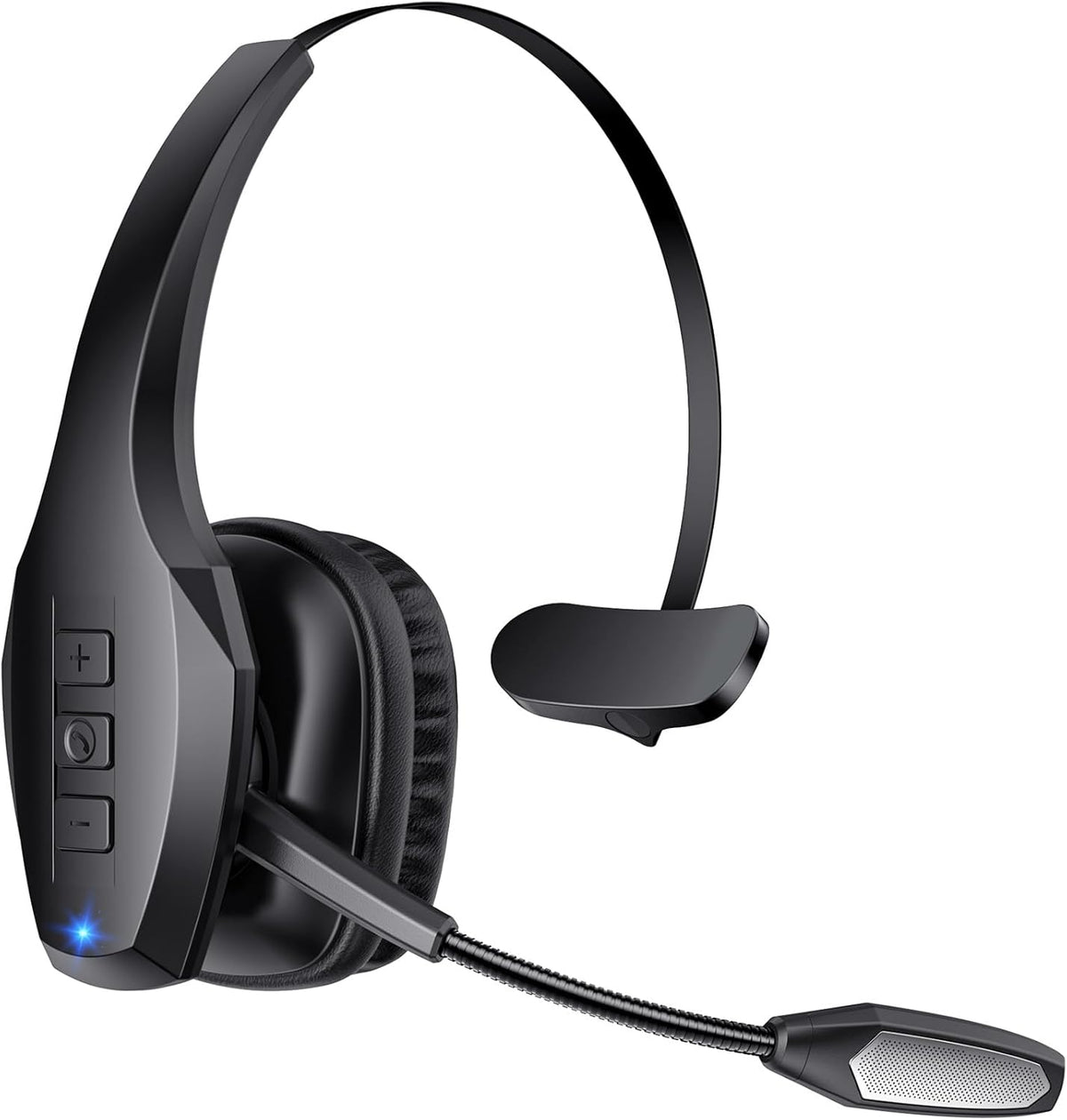 Audífonos Bluetooth Trucker Inalámbricos con Micrófono Cancelación Ruido Dual, 55 Horas Uso, para Celular, Computadora, Conductor