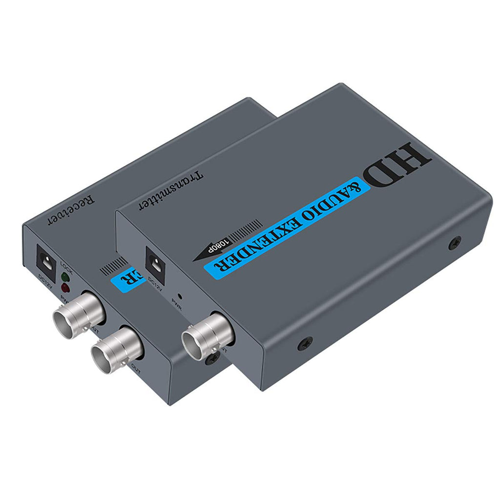 HDSUNWSTD 1Pair Extender Over HDMI Coax HD Kit Coaxial Cable Transmission Extender for Security Cameras Coaxial with HDMI Coaxial Loop Out Signal up to 500m
