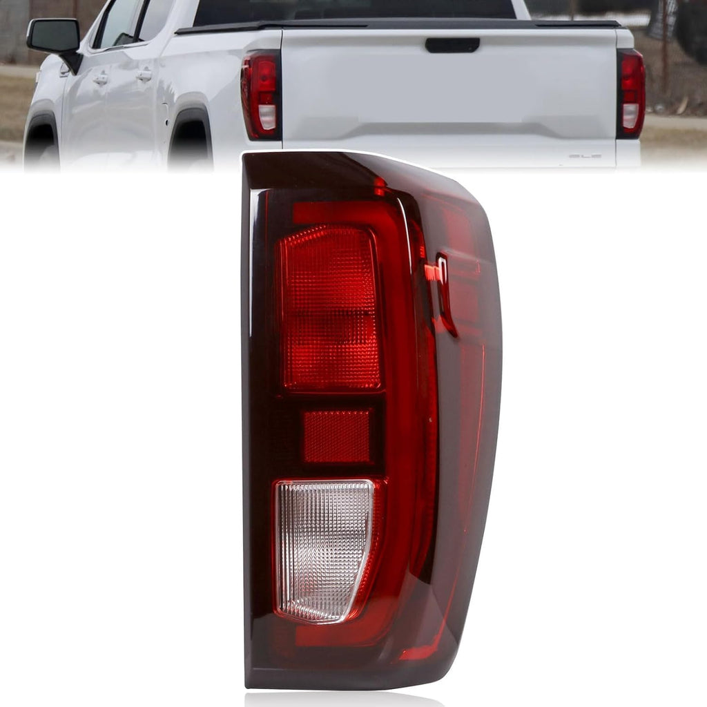 Lochnchn Tail Light Assembly Compatible With 2019-2024 GMC Sierra 1500 2500HD 3500HD,Right Passenger Side Taillight Rear Lamp Brake Light Replace# 84565920 GM2801309 Halogen Type