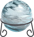 Soporte de exhibición para bola de cristal navideña DELORIGIN, soporte de hierro negro para bola, soporte para globo terráqueo, soporte de exhibición para esfera de cristal para colecciones, figuras, piedras preciosas, 7 pulgadas