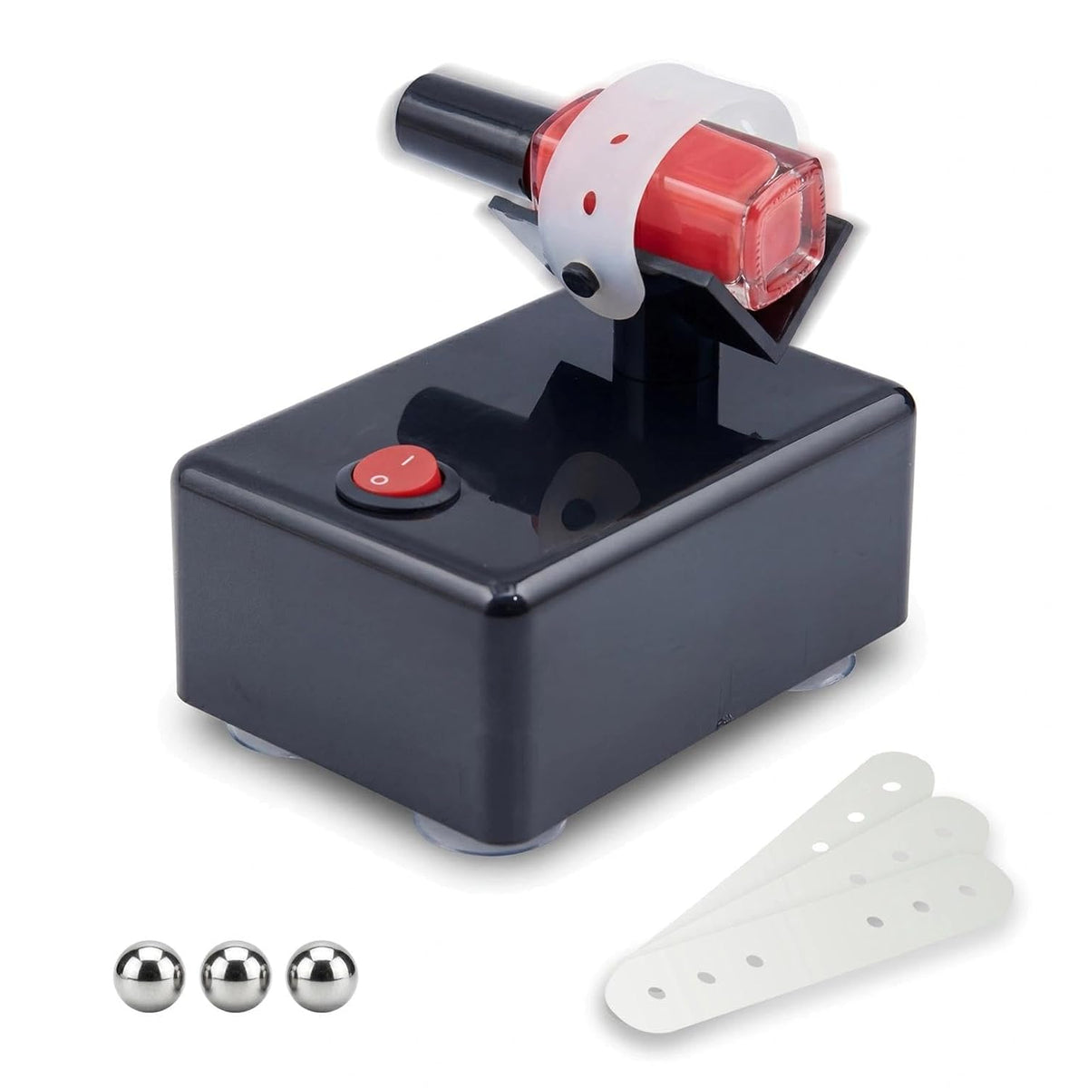 CONTIENE UN PEQUENO PAQUETE Y 2 PIEZAS HUBEST Mezclador Electrico de Pintura y Agitador de Esmalte de Unas | Maquina Vortex Profesional para Colores de Modelismo, Pegamento de Pestanas y Tinta de Tatuaje | Base Antideslizante