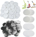Happizza 100 juegos de piezas para botones de 75 mm (3 pulgadas) para máquina de fabricación de botones, suministros para la fabricación de botones redondos, base de alfiler en blanco, incluye cubierta metálica, cubierta trasera de plástico para botón