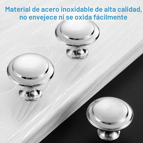 25 Piezas Pomos Armario de Acero Inoxidable, Tiradores de Cocina con | Tornillos, Puxadores para Moveis, Tiradores Muebles Baño, Tiradores Muebles, Tirador Armario para Armarios, Puertas, Cajones