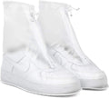 Cubrezapatos impermeables Galashield | Cubrezapatos impermeables para hombre y mujer | Cubrezapatos reutilizables (transparentes, extragrandes)
