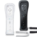 Mando a distancia TIANHOO para Wii y Wii U, con funda de silicona y correa para la muñeca, paquete de 2 (blanco y negro)