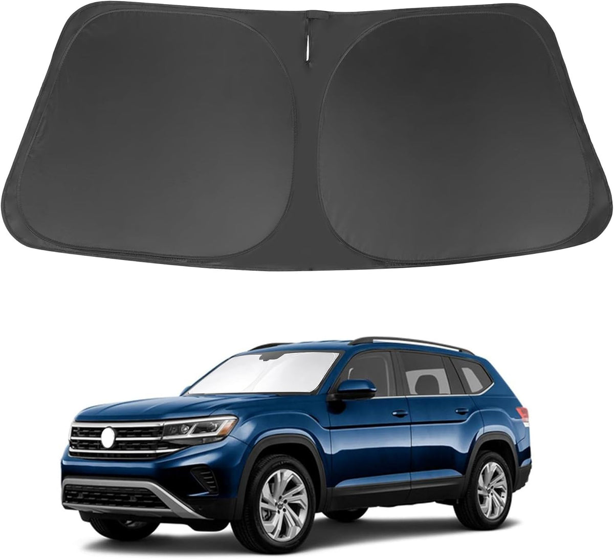 Parasol para Parabrisas Volkswagen Atlas y Atlas Cross Sport 2018-2026 – Plegable, Bloquea Rayos UV y Reduce el Calor