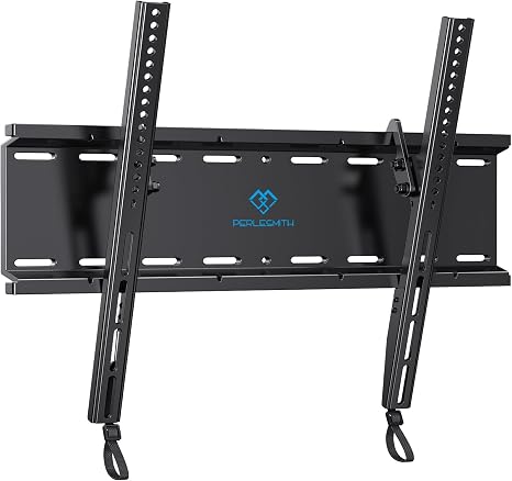 PERLESMITH Soporte de pared inclinable para TV de perfil bajo para la mayoría de televisores LED LCD OLED de 23 a 60 pulgadas, pantalla plana de plasma con VESA 15.748 x 15.748 in, peso de hasta 115