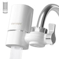 Filtro de agua para grifo Vortopt, para fregadero, T1 de flujo rápido - Sistema de filtración de agua para grifo de 400 galones, certificado por NSF. Reduce el cloro y el mal sabor con 1 unidad de repuesto.