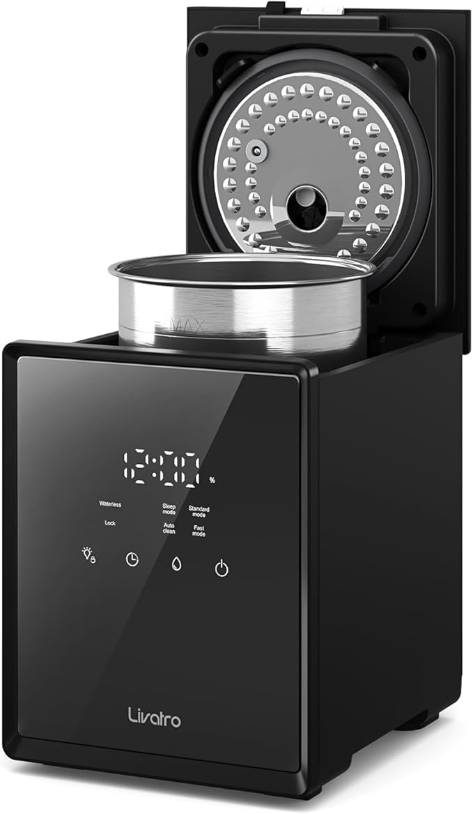 Humidificador Livatro de Acero Inoxidable 3L — Vapor Cálido con Modo Silencioso y Apagado Automático