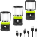 ADVERTENCIA 1 DE LAS LUCES ESTA DEFECTUOSA. Jarxin 3 Faroles de Camping LED Recargables 1000LM | Power Bank 4500mAh | IP44 Impermeable | Linterna para Huracanes Emergencias y Senderismo
