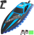 Lancha teledirigida VOLANTEXRC de 32 km/h (20 mph) para adultos, con control remoto de 2,4 GHz, ideal para piscinas y lagos, con 2 baterías recargables. Juguetes y regalos (Amarillo).