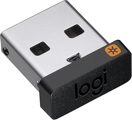Logitech Receptor unificador, tecnología inalámbrica de 2.4 GHz, enchufe USB compatible con todos los dispositivos Logitech Unifying como mouse y teclado inalámbricos, PC, Mac/portátil, color negro