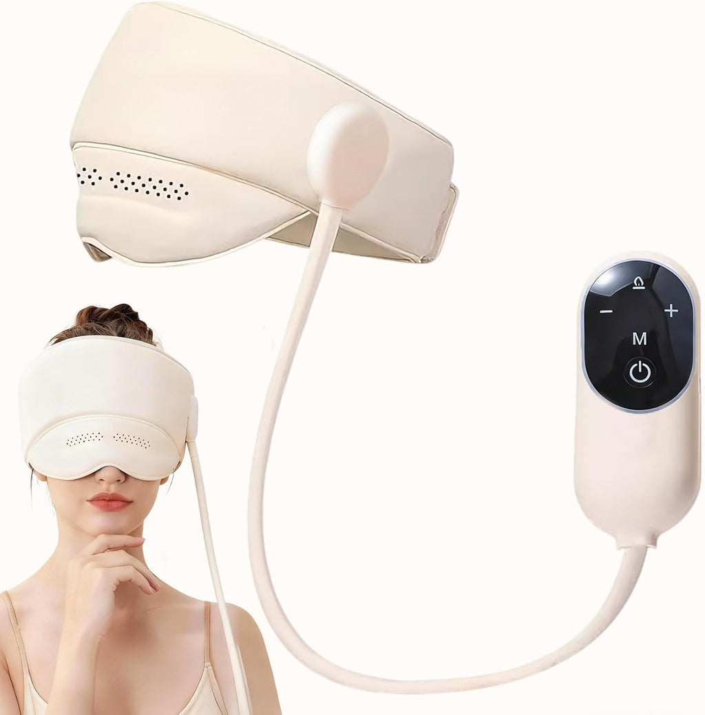 Masajeador de Cabeza y Ojos CXGRISE con Calor – Relajación de Frente, Sien y Cuero Cabelludo