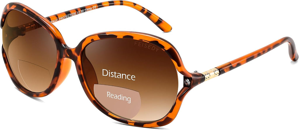 Lentes Bifocales de Sol para Lectura 2 en 1 – Diseño Mariposa con Protección UV400 | FEISEDY B0286