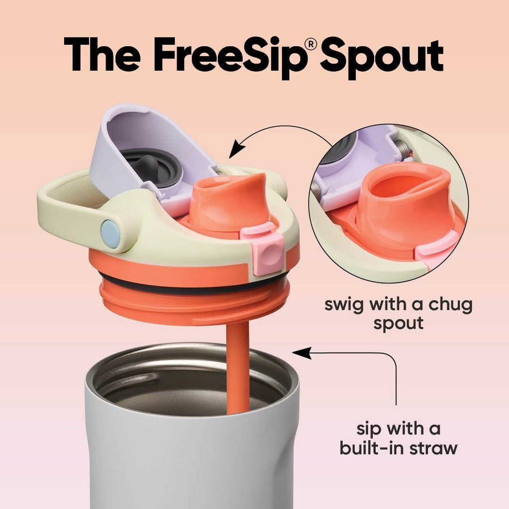 Owala FreeSip Sway - Botella de agua de acero inoxidable de 30 oz Beach House