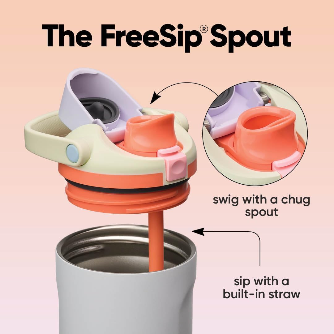 Owala FreeSip Sway - Botella de agua de acero inoxidable de 30 oz Beach House