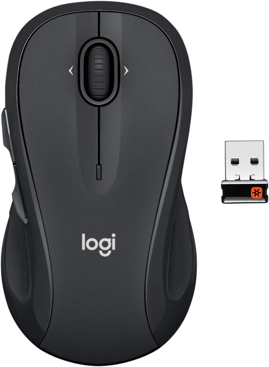 Mouse Inalámbrico Logitech M510 – Ergonómico, Receptor USB Unifying, 2 Años de Batería, Grafito