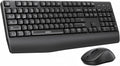 seenda COE200 - Combo de teclado inalámbrico Bluetooth, teclado ergonómico con reposamuñecas, mouse silencioso, conexión multidispositivo, compatible de tamaño completo para PC con Windows, laptop, MacBook, color negro