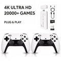 Consola Retro Gaming Pro Inalámbrica con 20,000+ Juegos, 23 Emuladores y 2 Controles 2.4G – 64GB Blanca