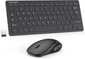 TECKNET Combo de Teclado y Ratón Inalámbrico, Mini Teclado de Computadora Inalámbrico y Conjunto de Ratón 2.4GHz, 1600 DPI Ajustable Silencioso, Clic Silencioso, Sin Retraso para Computadora, Laptop