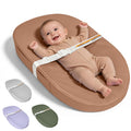Cambiador para bebés JVEOO, impermeable, de piel vegana, lavable, con correa de seguridad, alfombrilla antideslizante para cambiador, ideal para tocador y mesa.