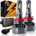 Auxbeam F22 H11 LED Faros 24,000LM 700% más Brillo | 110W 6500K Blanco Frío | H8/H9 | Sistema Enfriamiento 7 Capas | Canbus | Pack 2